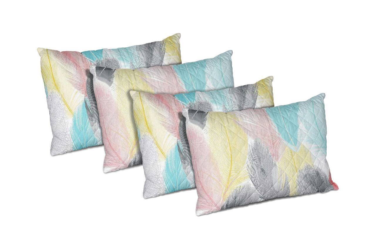 Set 4 perne Peacock, microfibra matlasata, 50x70 cm - imagine 6